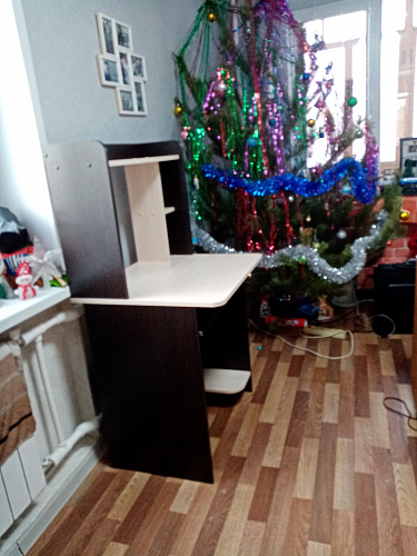 Компьютерный стол Грета-1 венге / дуб молочный фото покупателя 23