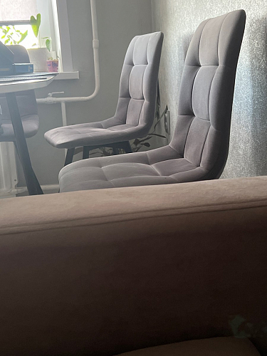 Комплект стульев Чилли 2 шт бежевый / черный фото покупателя 495