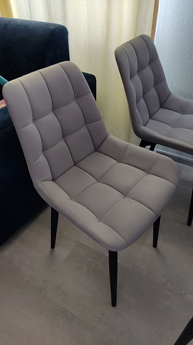 Стул на металлокаркасе Челси бежевый / белый каркас фото покупателя 140