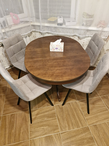 Стул на металлокаркасе Чилли светло-серый / белый каркас фото покупателя 467