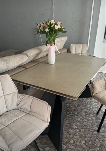 Керамический стол Ливи 140(200)х80х78 patagonia bronze / черный фото покупателя 33