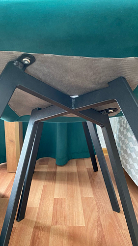 Стул на металлокаркасе Чилли бежевый / белый каркас фото покупателя 152