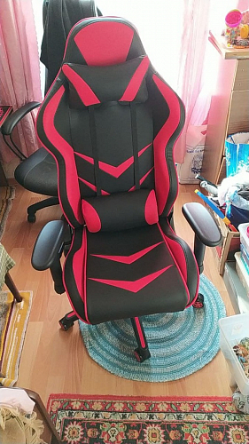 Компьютерное кресло Racer черный / красный / бежевый фото покупателя 112