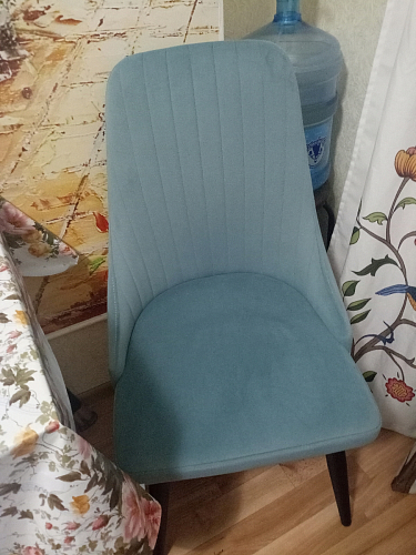 Стул на металлокаркасе Kora light blue / white фото покупателя 454