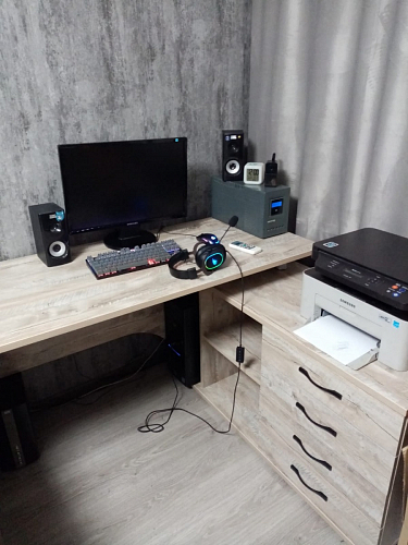 Компьютерный стол с тумбой КСТ-109 тумба слева фото покупателя 15