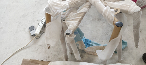 Стул на металлокаркасе Capri blue / white фото покупателя 29