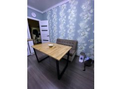 Стол Лота Лофт 140 25 мм черный матовый / бетон фото покупателя 550