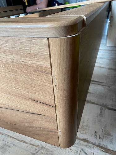 Двуспальная кровать Клауд 160х200 парящая дуб крафт золотой / антрацит фото покупателя 273