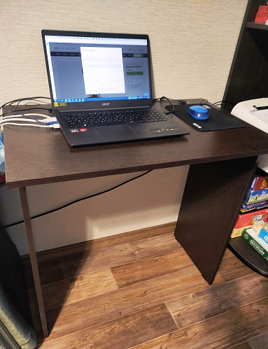 Стол письменный Kiwi белый  - Уцененный экземпляр фото покупателя 2