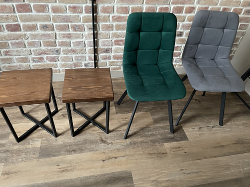 Стул на металлокаркасе Чилли зеленый / белый каркас фото покупателя 673