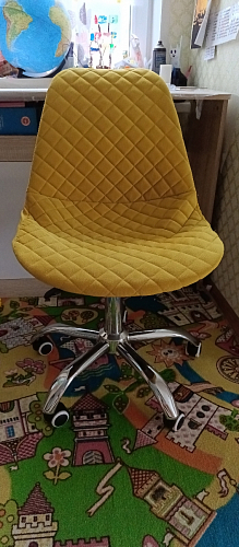 Компьютерное кресло Kolin с подушкой clear / white фото покупателя 62