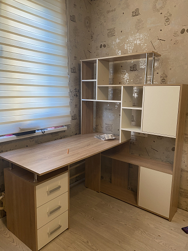 Компьютерный стол КС15 левый дуб сонома фото покупателя 32