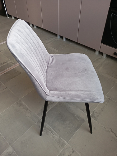 Стул на металлокаркасе Седа 360 К латте (velutto 08) / белый фото покупателя 76