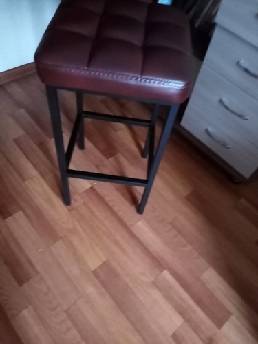 Барный стул Лофт микровелюр катания блэк / черный матовый фото покупателя 281