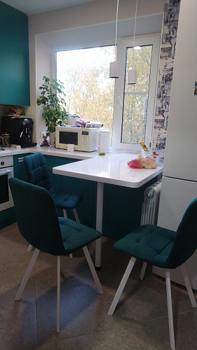 Стул на металлокаркасе Чилли К темно-серый (velutto 32) / черный фото покупателя 426