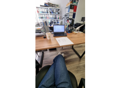 Деревянный стол Лота Лофт 120(160)х75 черный матовый / бетон светлый фото покупателя 1013