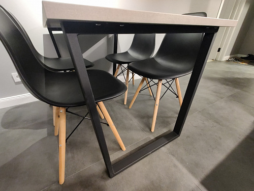 Деревянный стол Лота Лофт 120х75 белый матовый / дуб крафт золотой фото покупателя 367