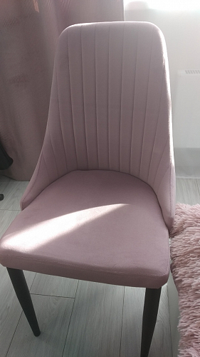 Стул на металлокаркасе Kora light purple / black фото покупателя 429