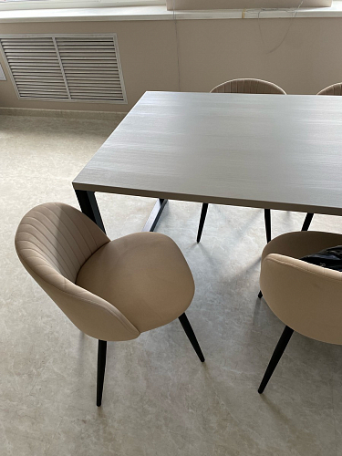 Стул на металлокаркасе Gabi gray / black фото покупателя 249