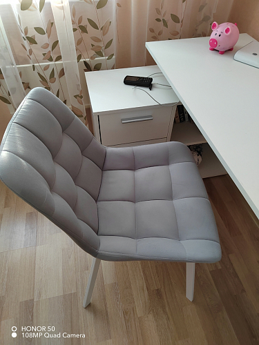 Стул на металлокаркасе Челси К крутящийся бирюзовый / черный фото покупателя 48