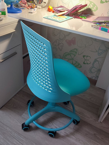 Компьютерное кресло Kiddy/Кидди розовое ткань (сетка) фото покупателя 43