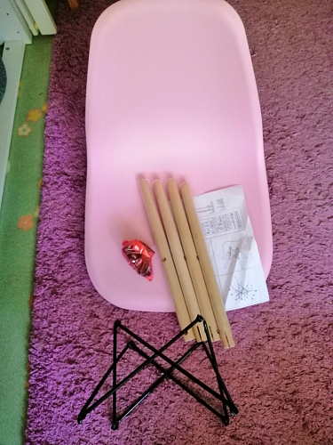 Пластиковый стул Eames PC-015 серо-голубой / дерево фото покупателя 435