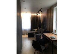 Письменный стол Леон Лофт дуб делано темный / черный матовый фото покупателя 47