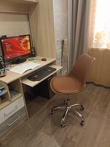 Компьютерное кресло Kolin с подушкой clear / white фото покупателя 44