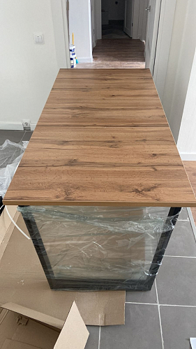 Деревянный стол Лота Лофт 120x75 дуб крафт табачный / черный матовый фото покупателя 876