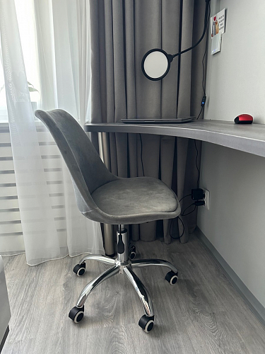 Компьютерное кресло Kolin с подушкой clear / white фото покупателя 296