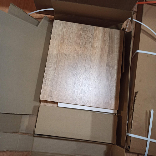 Письменный стол КСТ-16 левый венге / беленый дуб фото покупателя 143