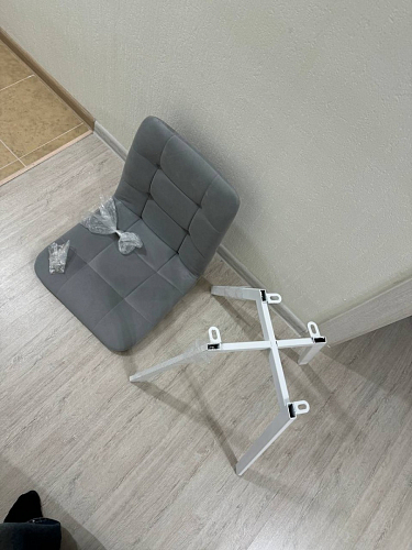 Стул на металлокаркасе Чилли К черный / зеленый фото покупателя 501