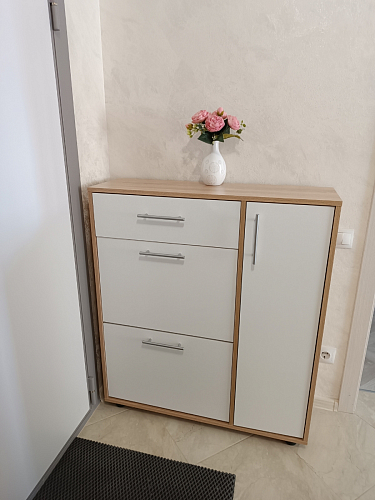 Обувница ТП-4 дуб сонома / белый  - Уцененный экземпляр фото покупателя 24