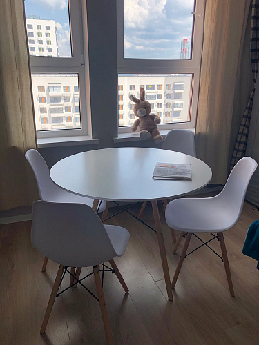 Стул Cindy Eames mod. 001 white / natural фото покупателя 40