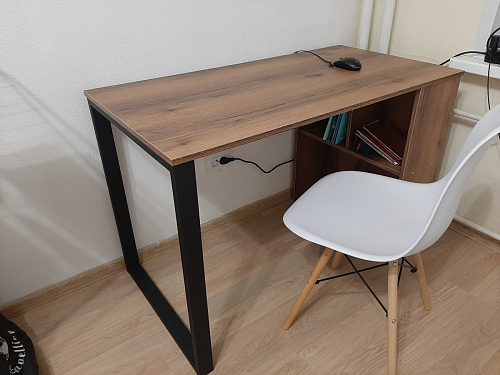 Письменный стол Битти Лофт 116х60х75 креатель / черный матовый фото покупателя 28