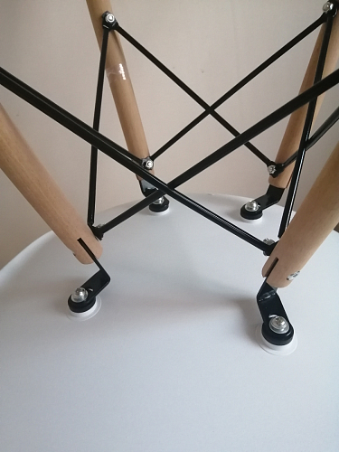 Пластиковый стул Eames PC-015 серо-голубой / дерево фото покупателя 336