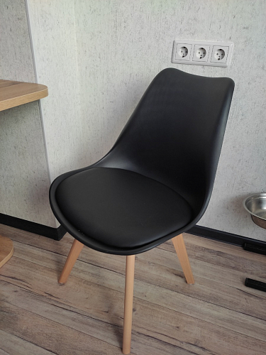 Деревянный стул Bonuss black / black фото покупателя 60
