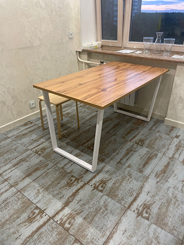 Стол Лота Лофт 120 25 мм сабия / белый матовый фото покупателя 561