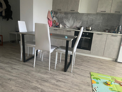 Стол Лота Лофт 140 25 мм черный матовый / бетон фото покупателя 271