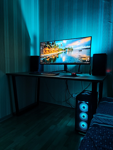 Стол Лота Лофт 140 25 мм черный матовый / дуб вотан фото покупателя 796