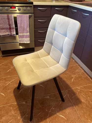 Стул на металлокаркасе Чилли бирюзовый / черный фото покупателя 878