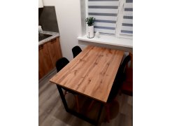 Деревянный стол Лота Лофт 120(160)х75 черный матовый / бетон светлый фото покупателя 392