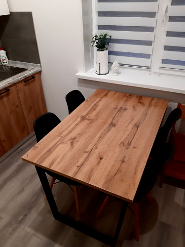 Стол раскладной Лота Лофт 120 25 мм юта / черный матовый фото покупателя 392