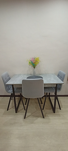 Стул на металлокаркасе Чилли бирюзовый / черный фото покупателя 1373