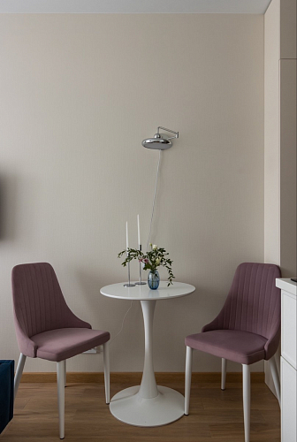 Стул на металлокаркасе Kora light purple / black фото покупателя 339