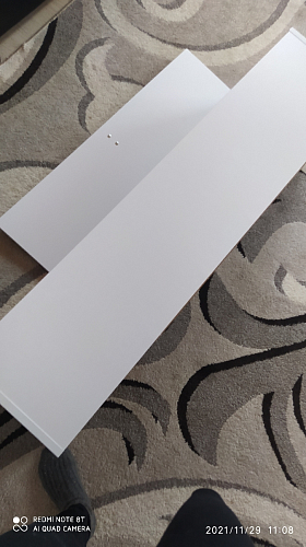 Шкаф навесной Бэль 10.63 белый премиум / дуб золотой craft фото покупателя 5