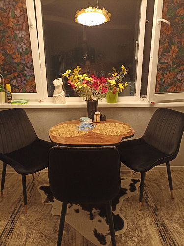 Стул на металлокаркасе Seda 1 latte / black / gold фото покупателя 22