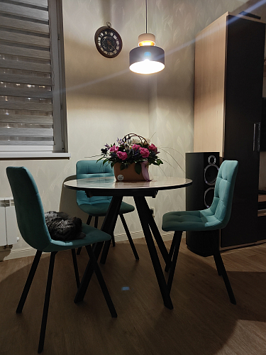 Стул на металлокаркасе Чилли К кирпичный / черный фото покупателя 710