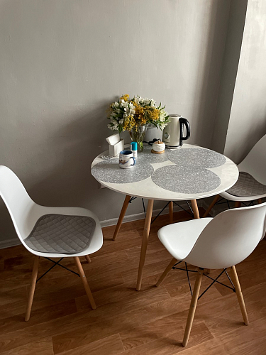 Стол Table 90 white / wood фото покупателя 12