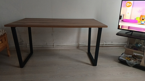 Деревянный стол Лота Лофт 120x75 дуб крафт табачный / черный матовый фото покупателя 993